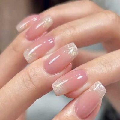 Beige Glitter Sparkle Press-On Nails