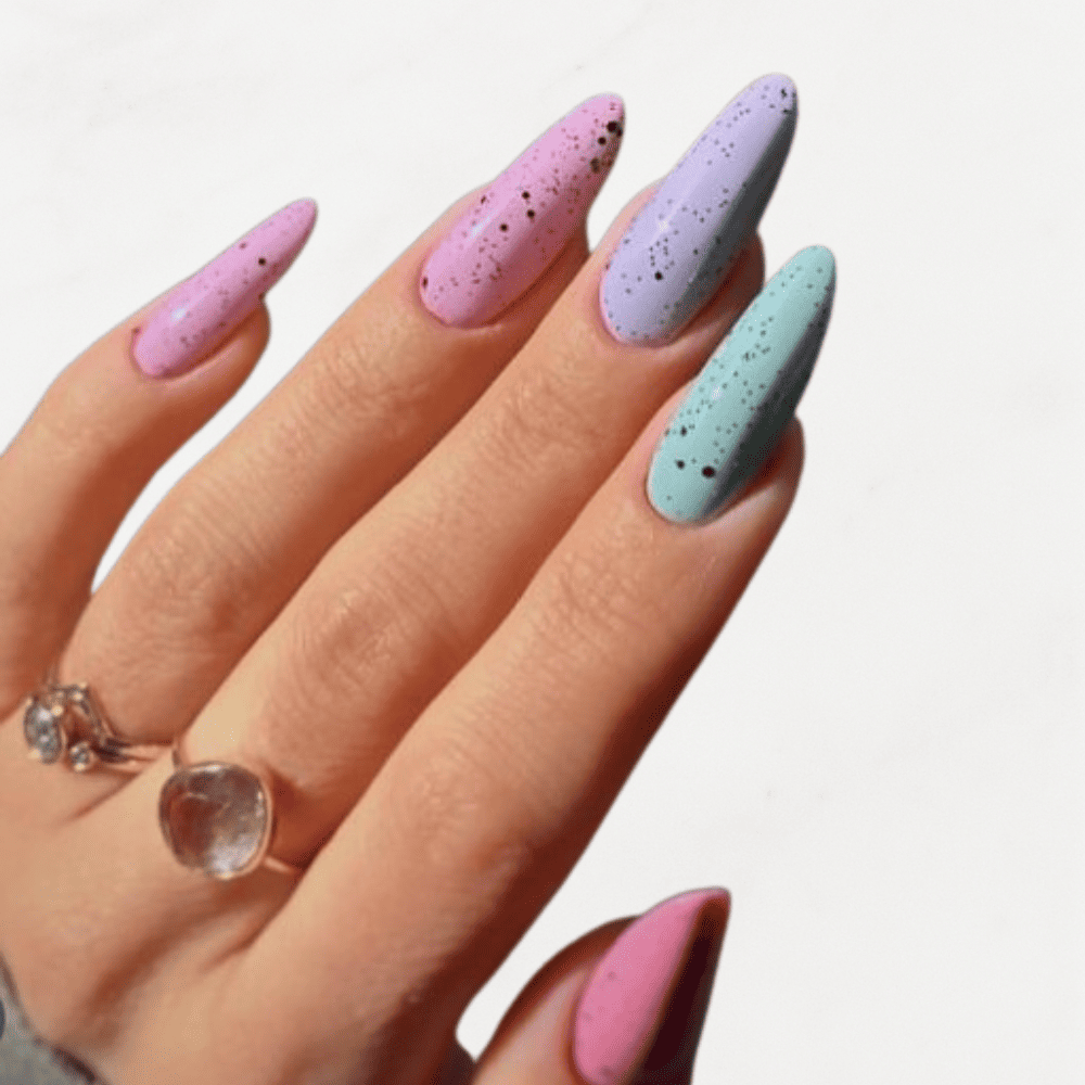 Multicolor Party-Wear Press-On Nails