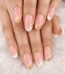 Beige French Glossy Natural Stick On Nails